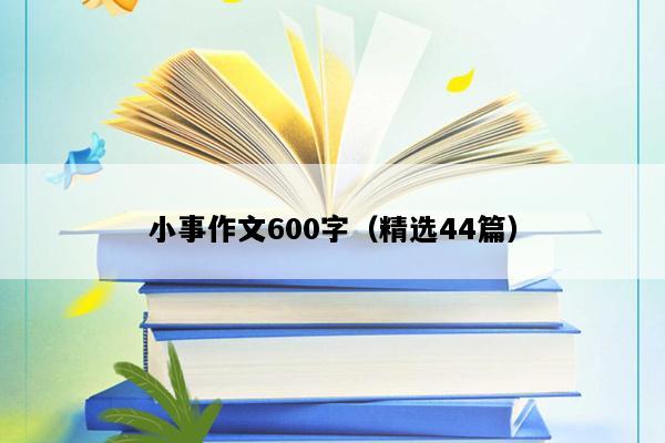 小事作文600字（精选44篇）