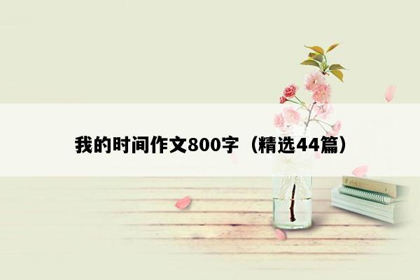 我的时间作文800字（精选44篇）