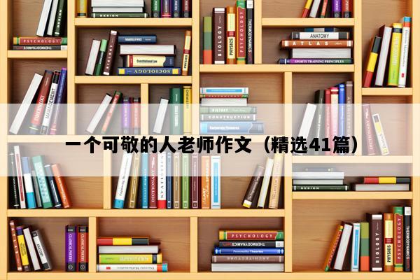 一个可敬的人老师作文（精选41篇）