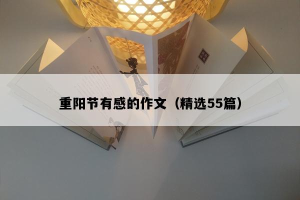 重阳节有感的作文（精选55篇）