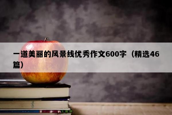 一道美丽的风景线优秀作文600字（精选46篇）