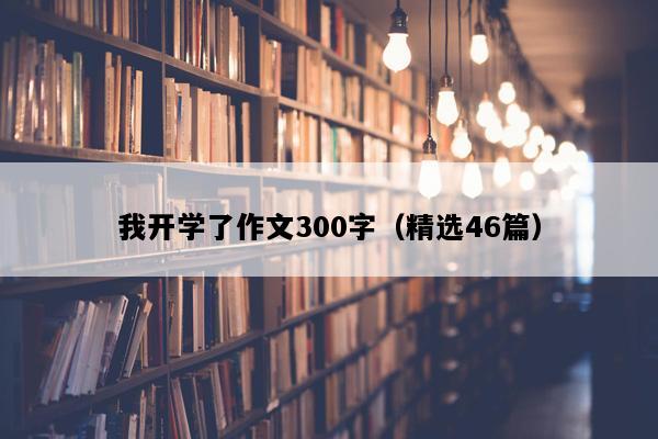 我开学了作文300字（精选46篇）