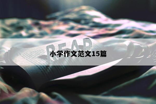 小学作文范文15篇