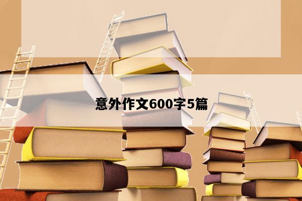 意外作文600字5篇