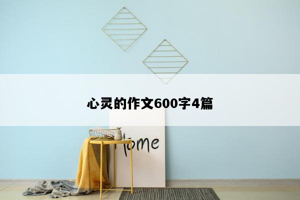 心灵的作文600字4篇