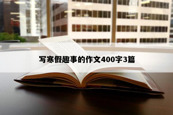写寒假趣事的作文400字3篇