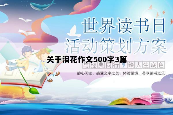关于泪花作文500字3篇