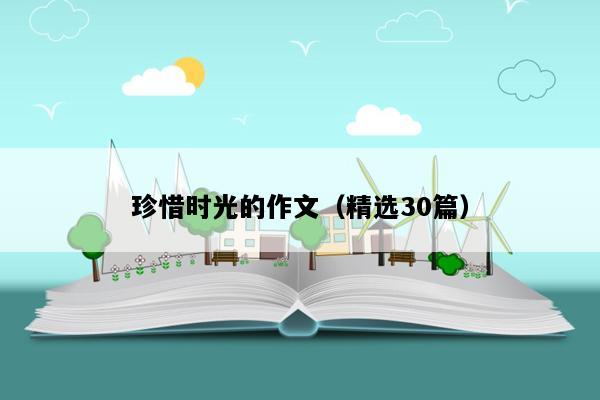 珍惜时光的作文（精选30篇）