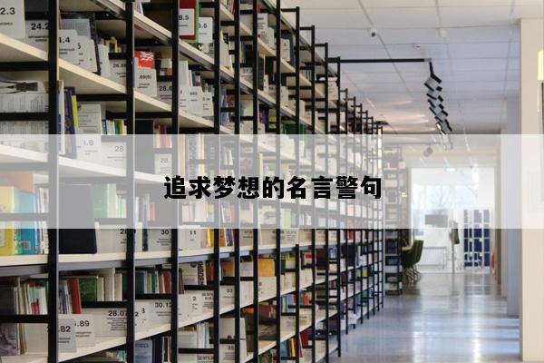 追求梦想的名言警句