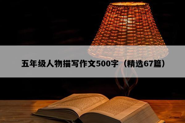 五年级人物描写作文500字（精选67篇）