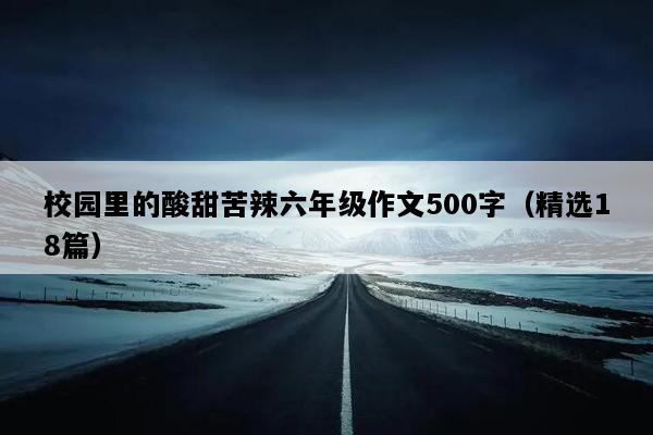 校园里的酸甜苦辣六年级作文500字（精选18篇）