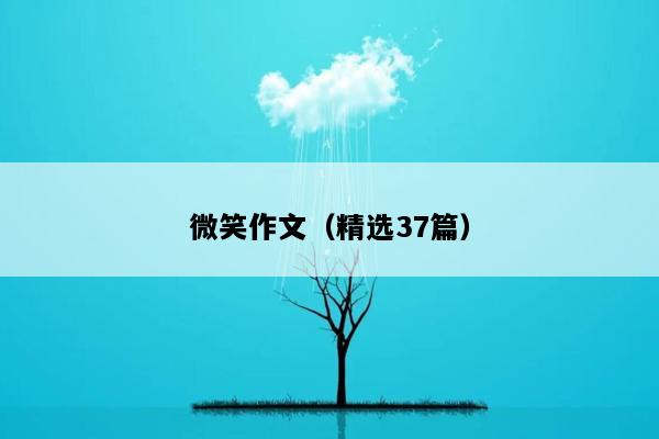 微笑作文（精选37篇）