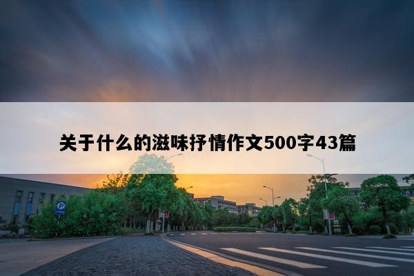 关于什么的滋味抒情作文500字43篇
