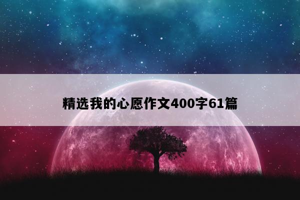 精选我的心愿作文400字61篇