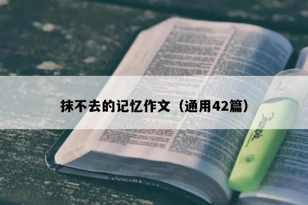 抹不去的记忆作文（通用42篇）