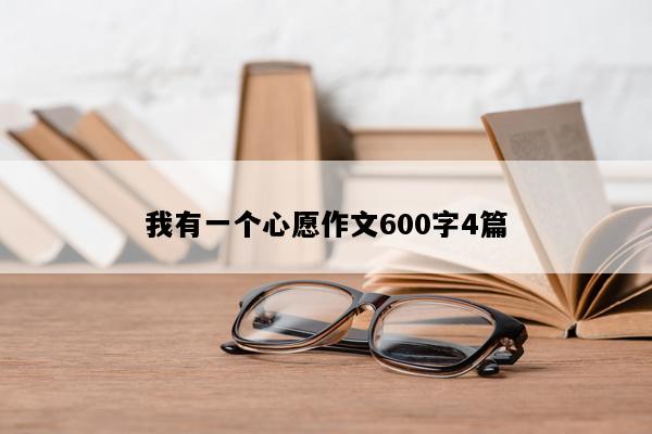 我有一个心愿作文600字4篇