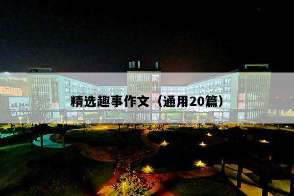 精选趣事作文（通用20篇）