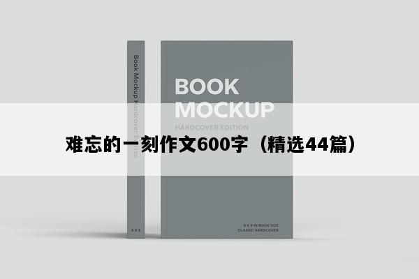 难忘的一刻作文600字（精选44篇）