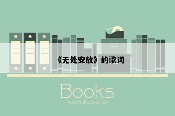 《无处安放》的歌词
