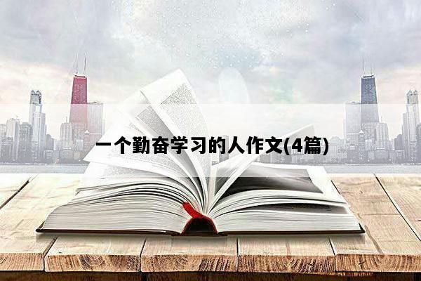 一个勤奋学习的人作文(4篇)
