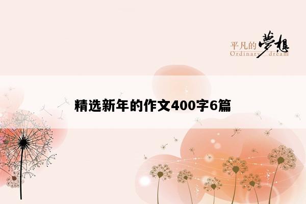 精选新年的作文400字6篇