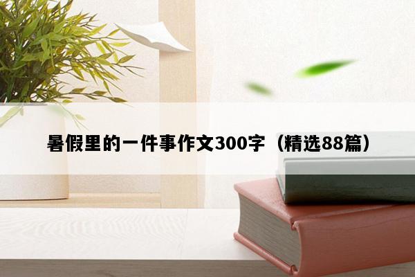 暑假里的一件事作文300字（精选88篇）