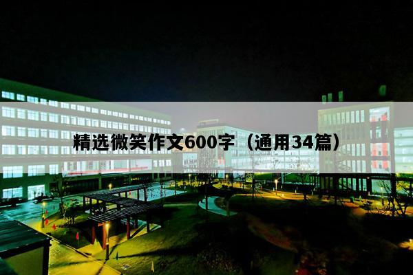 精选微笑作文600字（通用34篇）