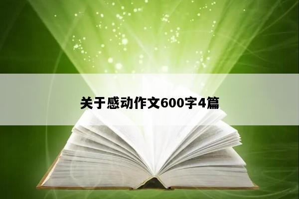 关于感动作文600字4篇