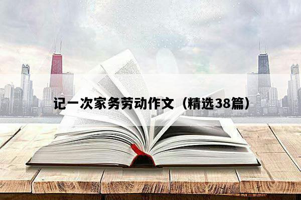 记一次家务劳动作文（精选38篇）