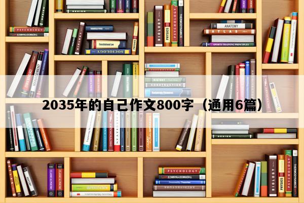 2035年的自己作文800字（通用6篇）