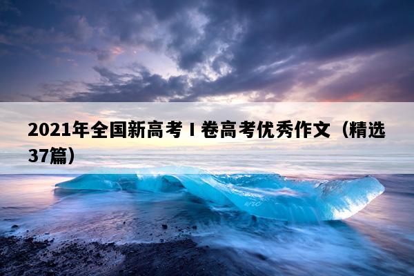 2021年全国新高考Ⅰ卷高考优秀作文（精选37篇）