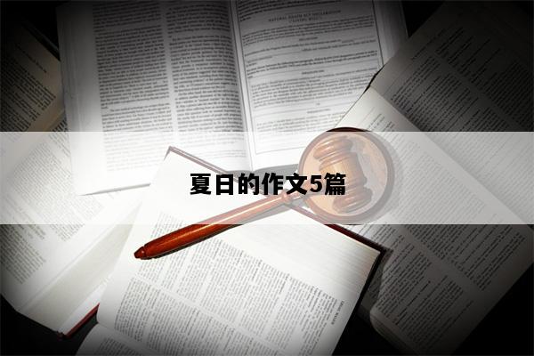 夏日的作文5篇