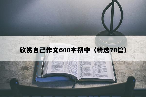 欣赏自己作文600字初中（精选70篇）