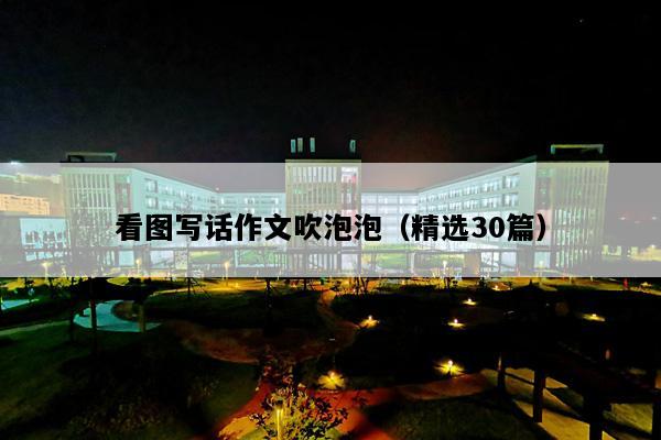 看图写话作文吹泡泡（精选30篇）