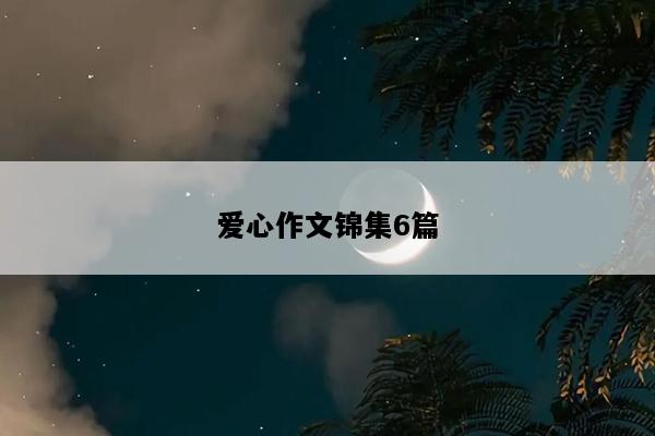 爱心作文锦集6篇