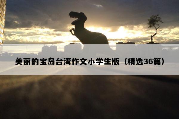 美丽的宝岛台湾作文小学生版（精选36篇）