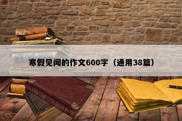寒假见闻的作文600字（通用38篇）
