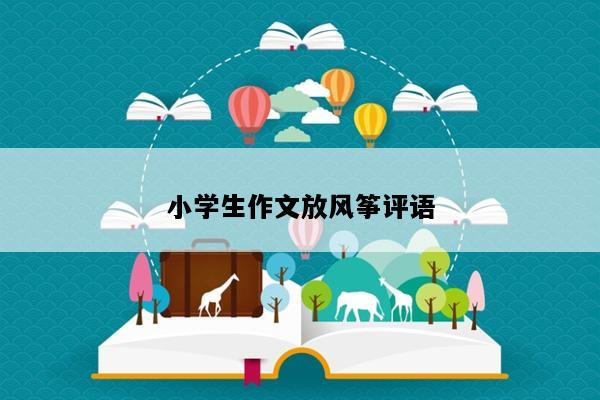小学生作文放风筝评语