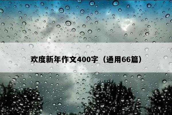 欢度新年作文400字（通用66篇）
