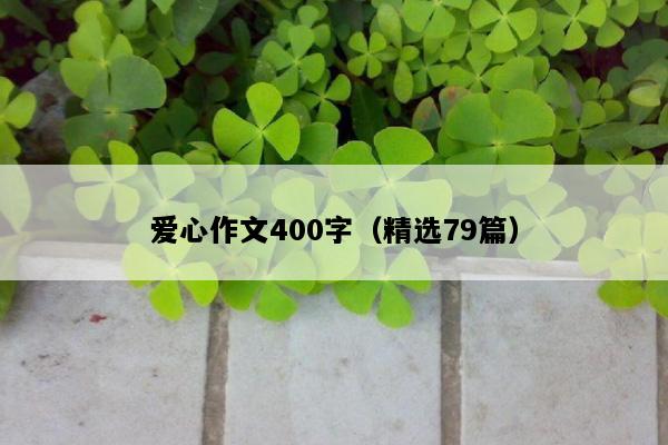爱心作文400字（精选79篇）