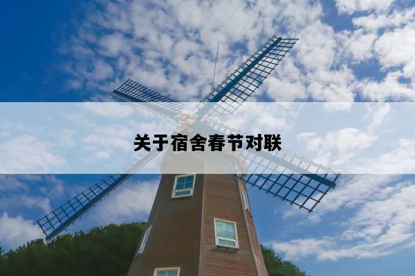 关于宿舍春节对联