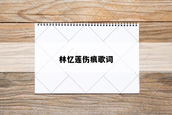 林忆莲伤痕歌词