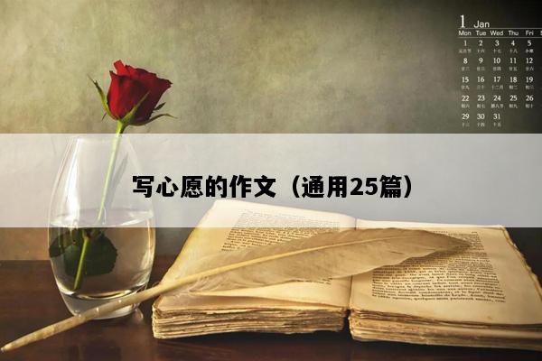 写心愿的作文（通用25篇）