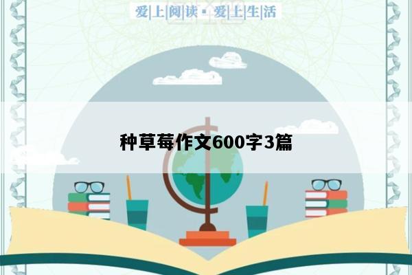 种草莓作文600字3篇