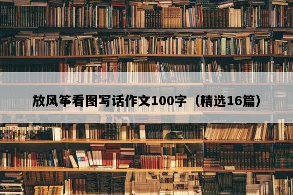 放风筝看图写话作文100字（精选16篇）