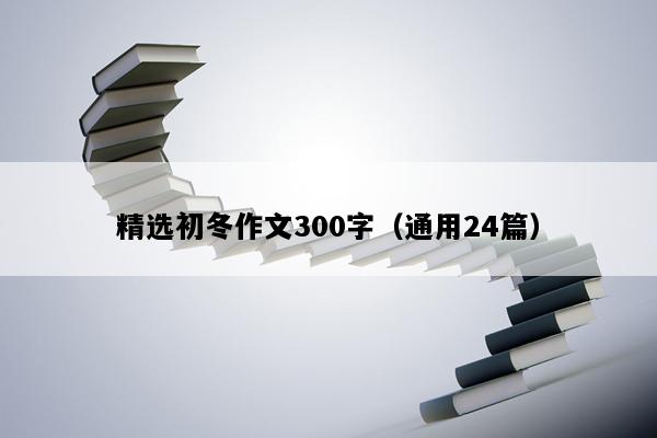 精选初冬作文300字（通用24篇）
