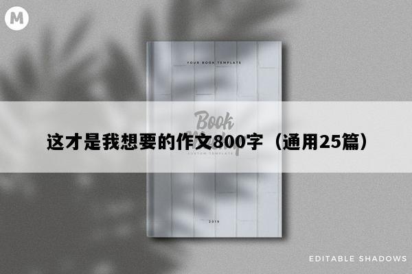 这才是我想要的作文800字（通用25篇）
