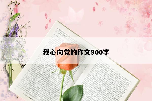 我心向党的作文900字