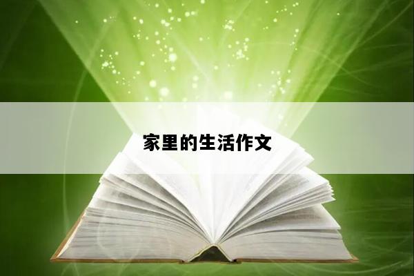 家里的生活作文