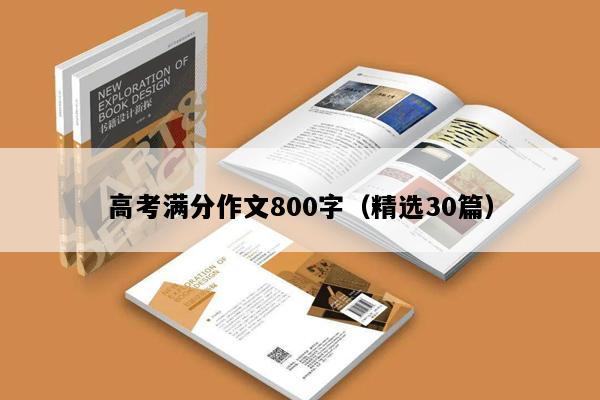 高考满分作文800字（精选30篇）